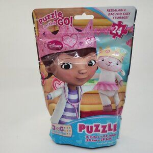 Doc McStuffuns Puzzle On The Go 24 Piece Resealable Travel Bag